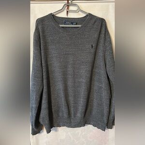 Polo Ralph Lauren men's gray crewneck cotton sweater XL
